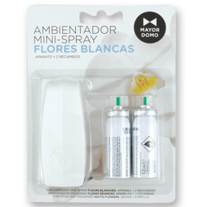 Mayordomo mini Spray Flores Blancas