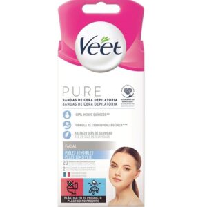 Veet Bandas de Cera Depilatorias Facial 20u