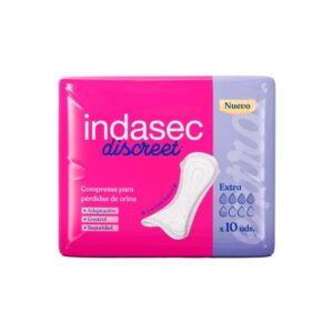 Indasec Discreet Compresas Perdidas Orina Extra 10u