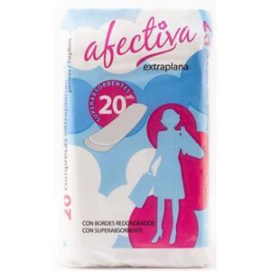Afectiva Compresas Extra plana 20u