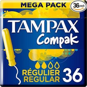 Tampax Compak Tampón Regular Mega Pack 36u