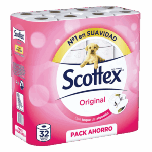 Scottex papel higienico 32 rollos