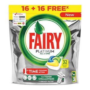 Fairy Platinum Capsulas Limón 16u + 16u