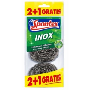 Spontex Estropajo Acero Inox 3u