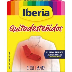 Iberia Quitadesteñidos elimina teñidos accidentales paquete 200g