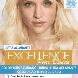 L'Oréal Tinte Permanente Pure Blonde 02 Rubio Ultra Claro Dorado